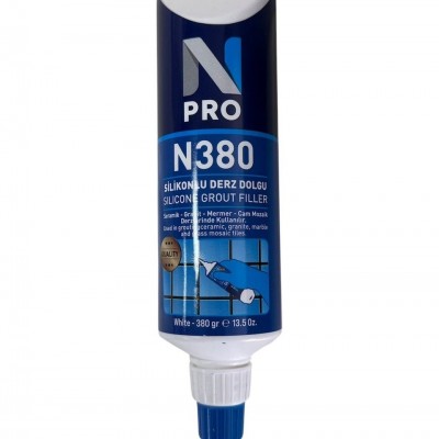 N PRO SİLİKONLU DERZ DOLGU BEYAZ 380 GR