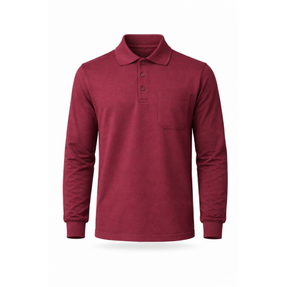 Uzman Safety 2 iplik polo yaka lacivert iş sweatshirtü kalın pamuklu kurumsal logo baskılı