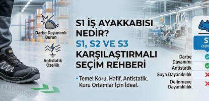 S1 İş Ayakkabısı Nedir? S1, S2 ve S3 Karşılaştırmalı Seçim Rehberi