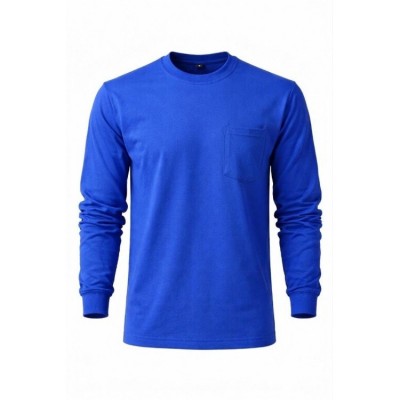 2 İPLİK BİSİKLET YAKA SWEAT SAKS MAVİ