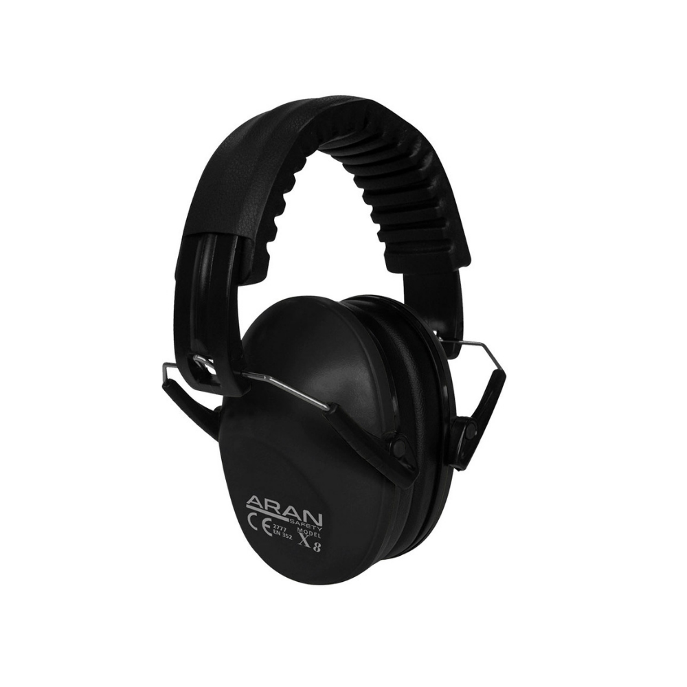 Aran Safety Model X8 EN 352-1 26 dB Katlanabilir Siyah Dielektrik Kulaklık Uzman Safety