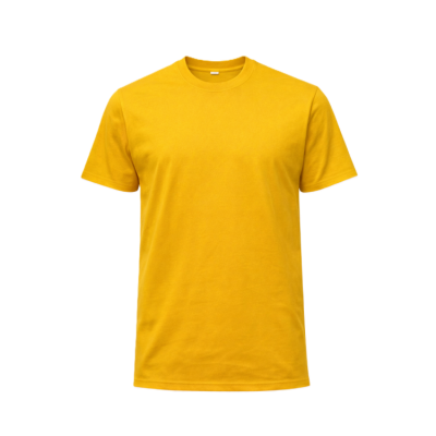BİSİKLET YAKA CEPLİ T-SHIRT SARI