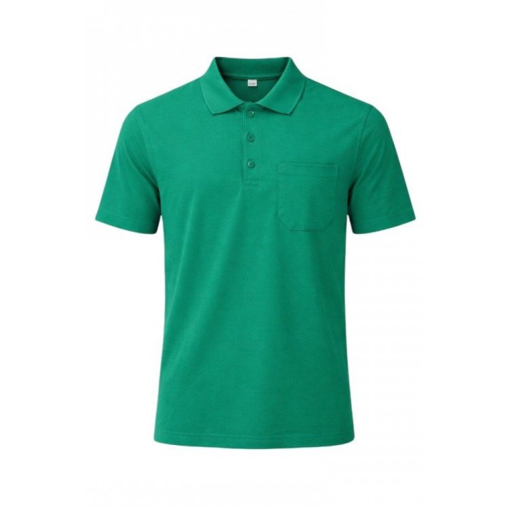 Uzman Safety Yeşil Polo Yaka Cepli İş Tişörtü