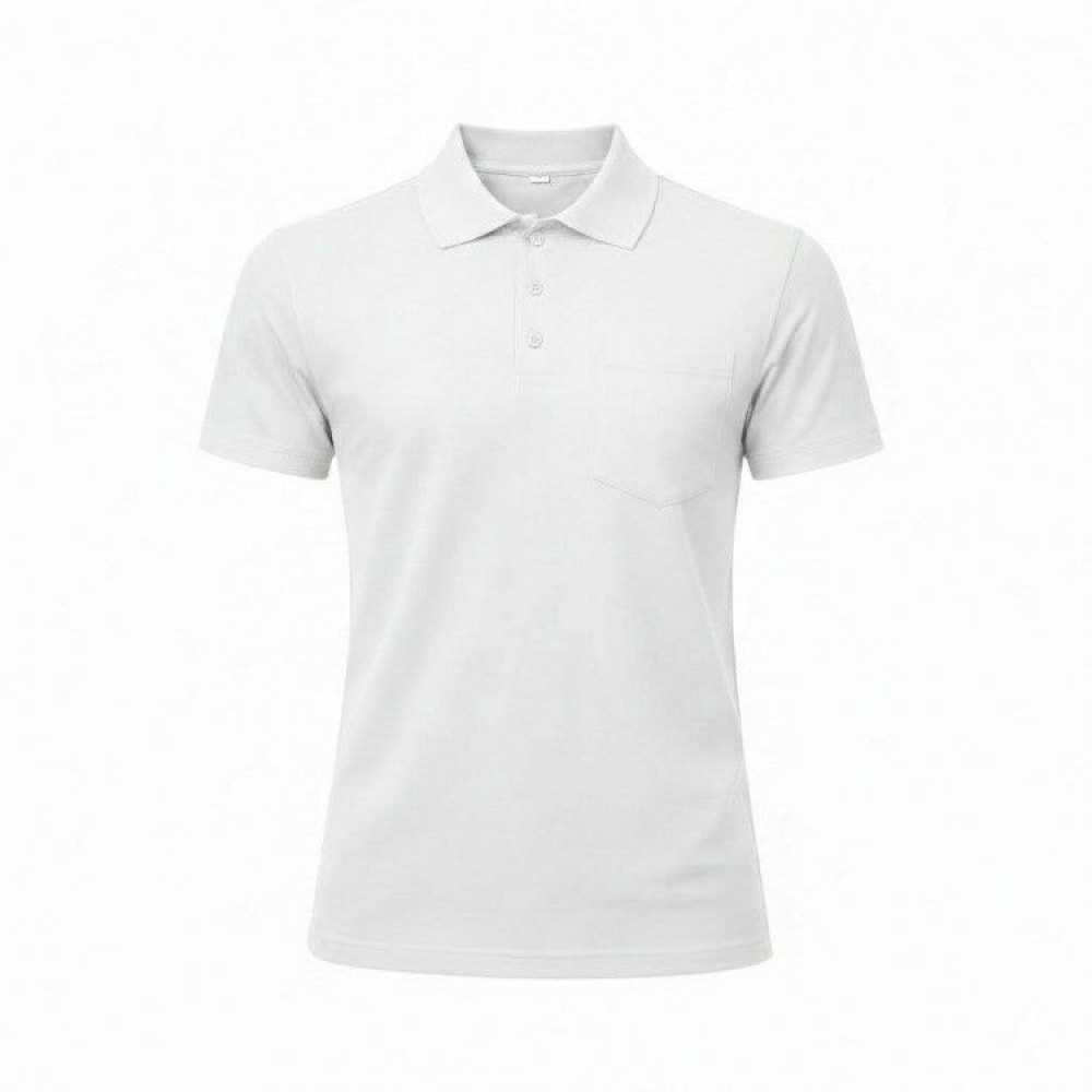 Uzman Safety Beyaz Polo Yaka Cepli İş Tişörtü