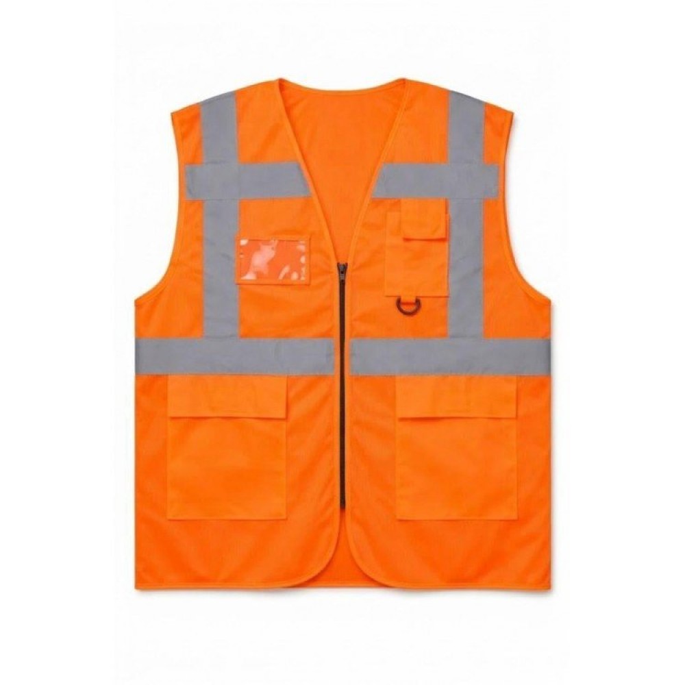 Mühendis Tipi Turuncu İkaz Yeleği - Uzman Safety