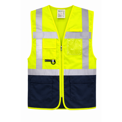 WORKERWEST MÜHENDİS YELEĞİ SARI LACİVERT