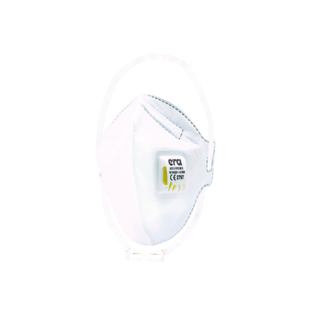 ERA 4210 V FFP2 NR D Beyaz Ventilli C Serisi Konik Virüs ve Toz Maskesi Uzman Safety