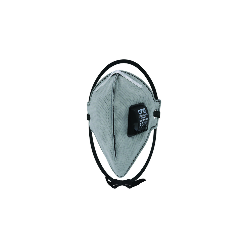 ERA 5210 AC V FFP2 NR D Gri Ventilli Aktif Karbon Serisi Toz Koku ve Virüs Maskesi Uzman Safety